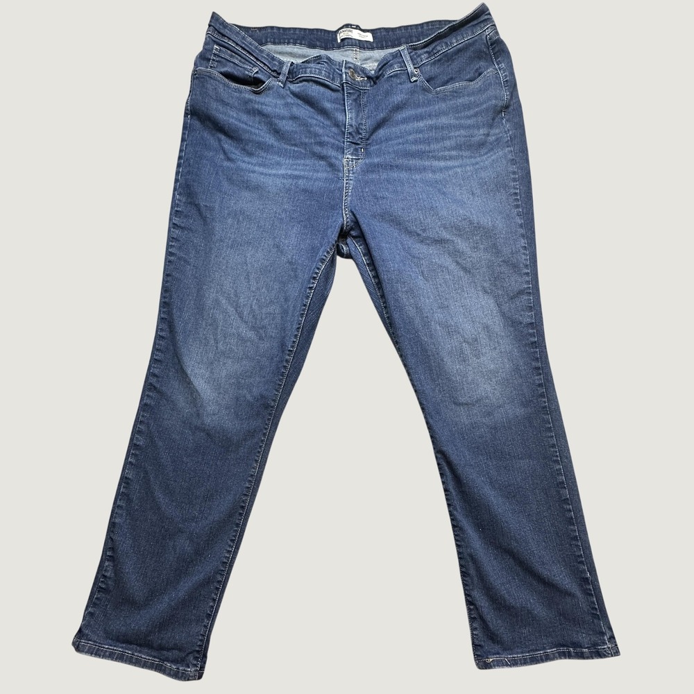 Levi's Signature Jeans Womens 22S Blue Denim Totally Shaping Straight Stretch